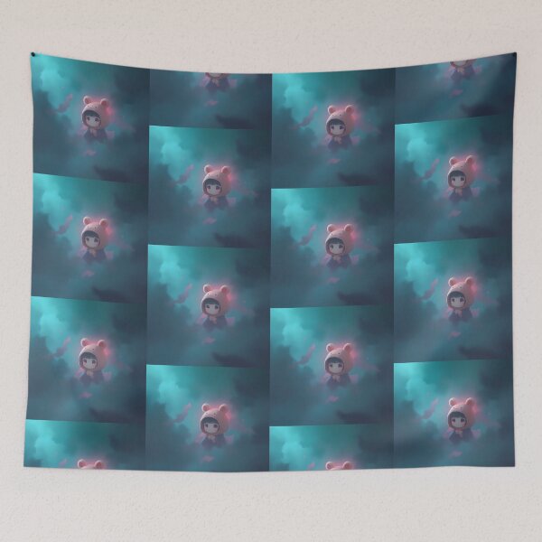 Item preview, Sad 3d Art Monster Wallpaper Design Cute  designed and sold by ART ATTACK ZONE.