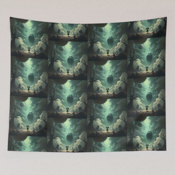 Item preview,  3d Art Colorful Monster Wallpaper Design Cute  designed and sold by ART ATTACK ZONE.