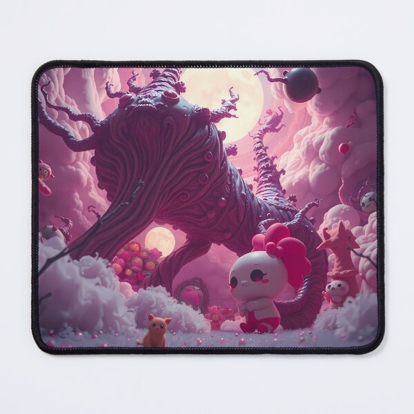 Item preview, 3d Art Monster Wallpaper Design Pink designed and sold by ART ATTACK ZONE.