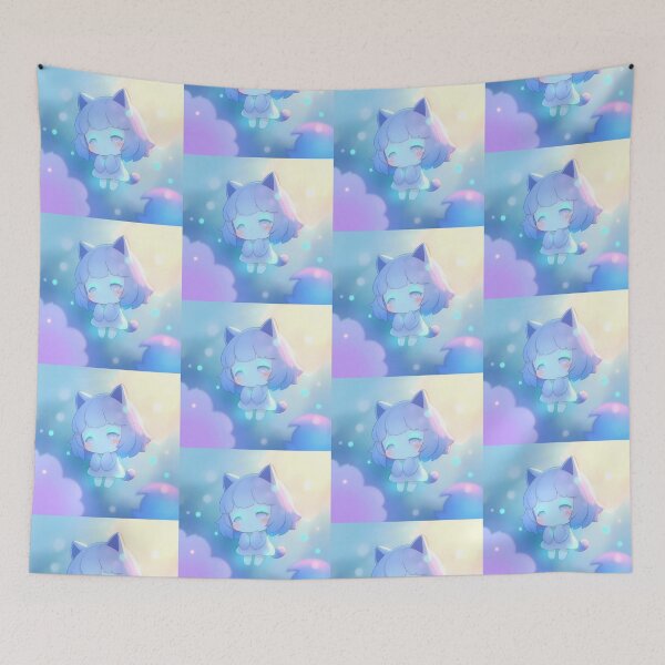 Item preview, Blues Girl Monster Wallpaper Design Cute  designed and sold by ART ATTACK ZONE.