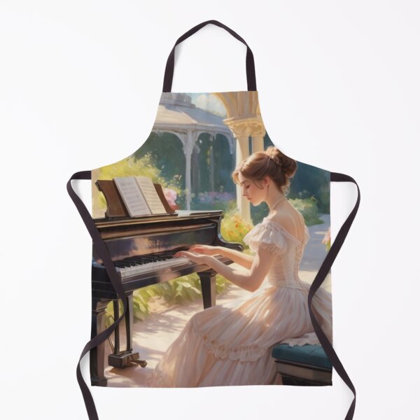 Item preview, The Pianist's Charm: Victorian Beauty in a Floral Pavilion designed and sold by BlareBlare.
