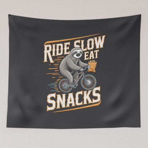 Item preview, Ride Slow Eat Snacks, Funny Gift for Streetwear Lovers designed and sold by MikeKart.
