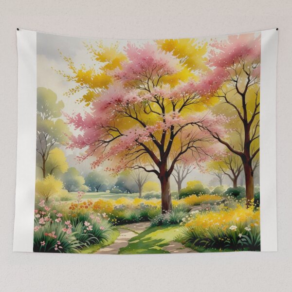 Item preview, From the Garden : South American Handroanthus heptaphyllus Ipê Rosa designed and sold by Helios Be. Lavsh.