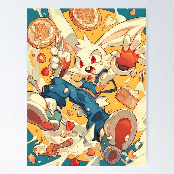 Item preview, Anime food rabbit pop art designed and sold by TheArtistOf2022.