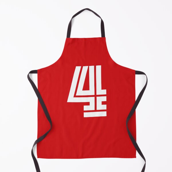 Item preview, No. 4 / Player Number Four / Football Player Number 4 (White on Red) designed and sold by STUDIO-72.