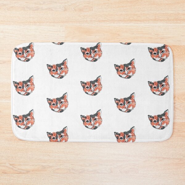 Item preview, Calico charm - expressive feline sketch designed and sold by DipakSonarArt.