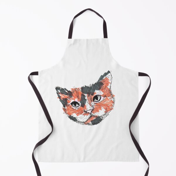 Item preview, Calico charm - expressive feline sketch designed and sold by DipakSonarArt.