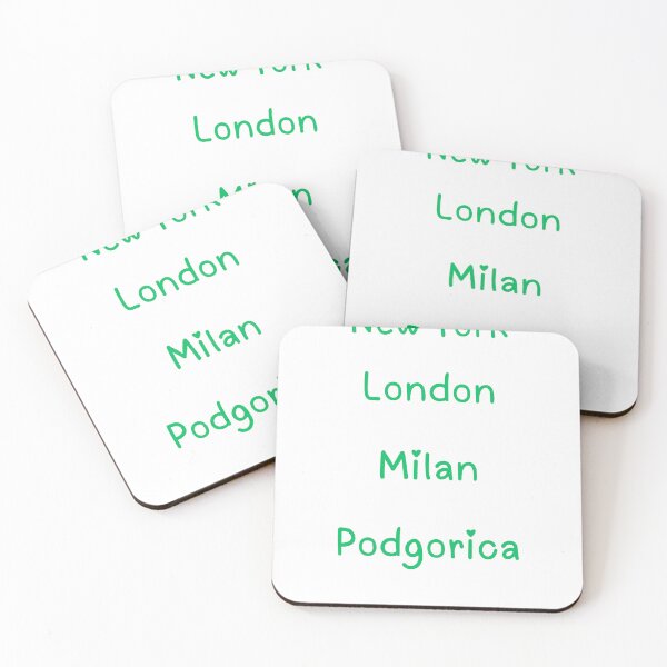 Item preview, New York, London, Milan, Podgorica designed and sold by BigCapitalCity.