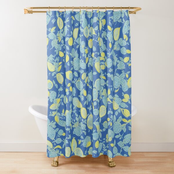 Item preview, Lemon Pattern Blue Background designed and sold by inSpired Hub.