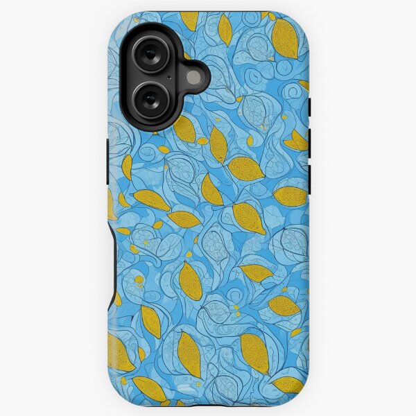 Item preview, Lemon Pattern Light Blue Background designed and sold by inSpired Hub.