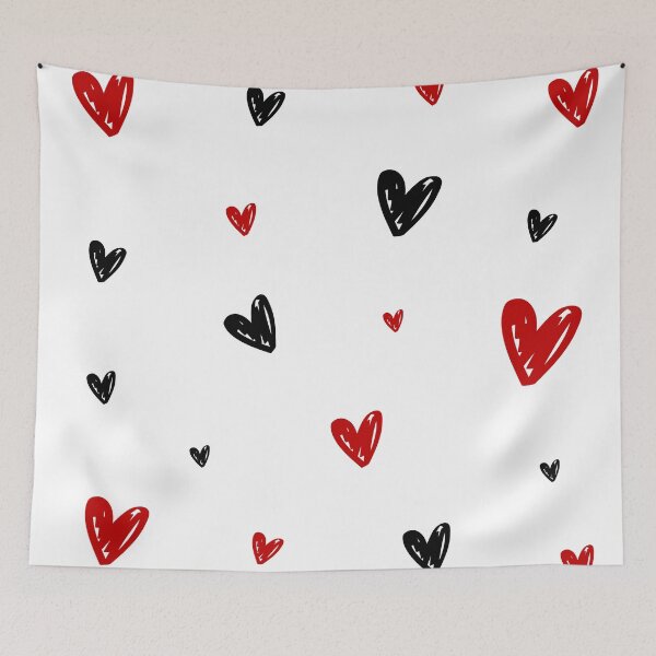 Artikelvorschau, rote und schwarze Herzen entworfen und verkauft von EpicCreation.