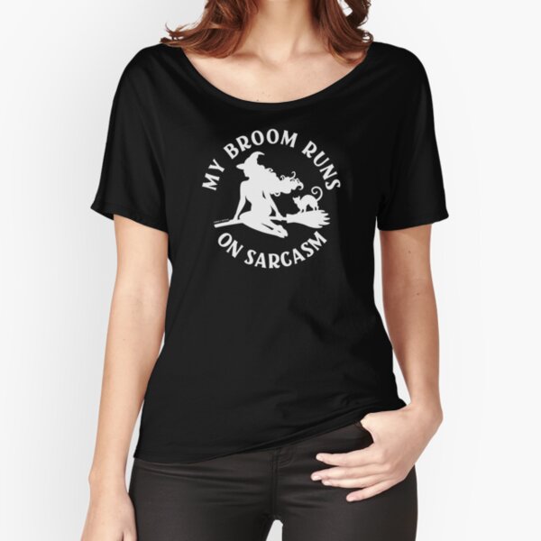 Item preview, My Broom Runs On Sarcasm Cheeky Witch® designed and sold by cheekywitch.
