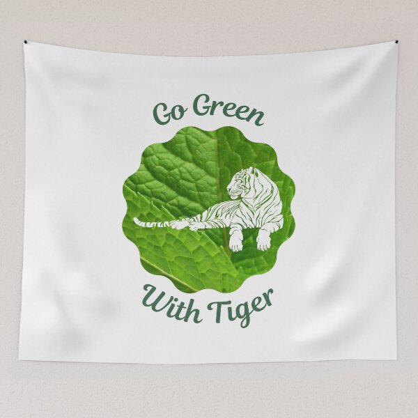 Item preview, Go Green With Tiger designed and sold by kucingmaikan.
