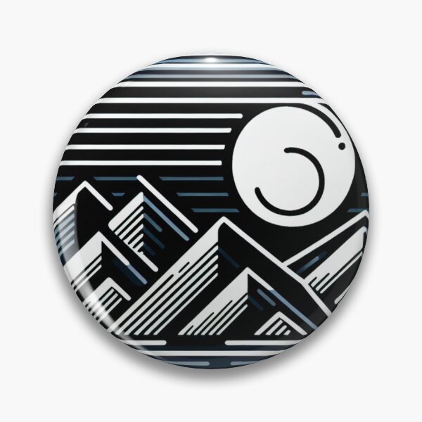 Item preview, Minimalist Mountain at Moonlight designed and sold by TrendHavenPL.
