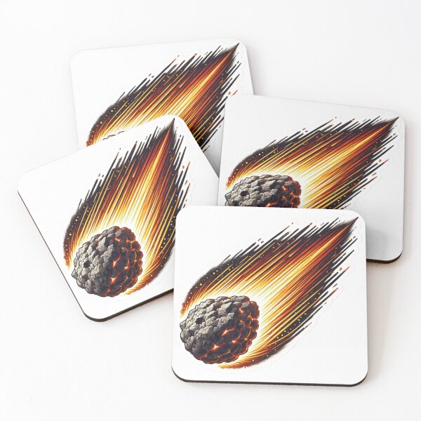 Item preview, Hyper-Realistic Fiery Meteor Sticker Design designed and sold by ForFamily1120.
