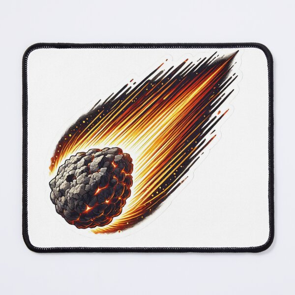 Item preview, Hyper-Realistic Fiery Meteor Sticker Design designed and sold by ForFamily1120.