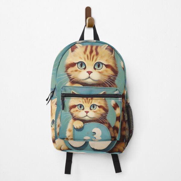 Item preview, Number Three with Cat | Numerals | Cat Illustration | Cat Art designed and sold by UnhingedBird.