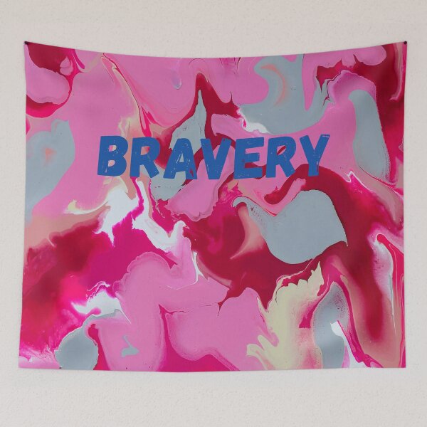 Item preview, Pink Camo - Bravery - Flow Art / Pour Painting - jdp-05-0001 designed and sold by ANomadDesigns.