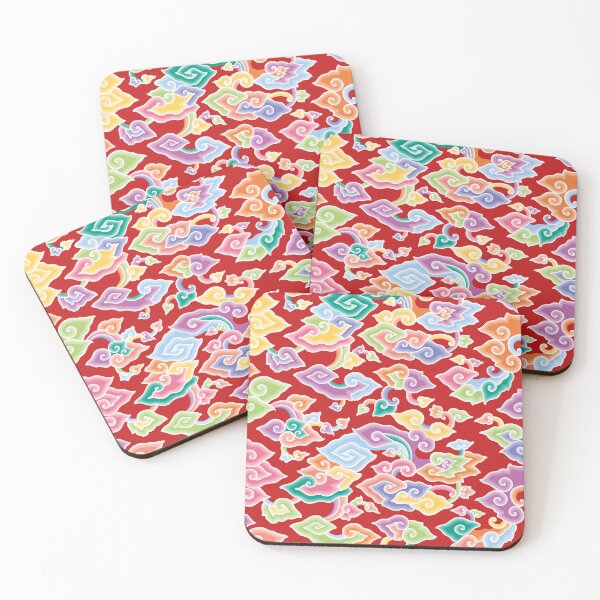 Item preview, Colorful Mega Mendung Batik Pattern designed and sold by YoungLWorkshop.