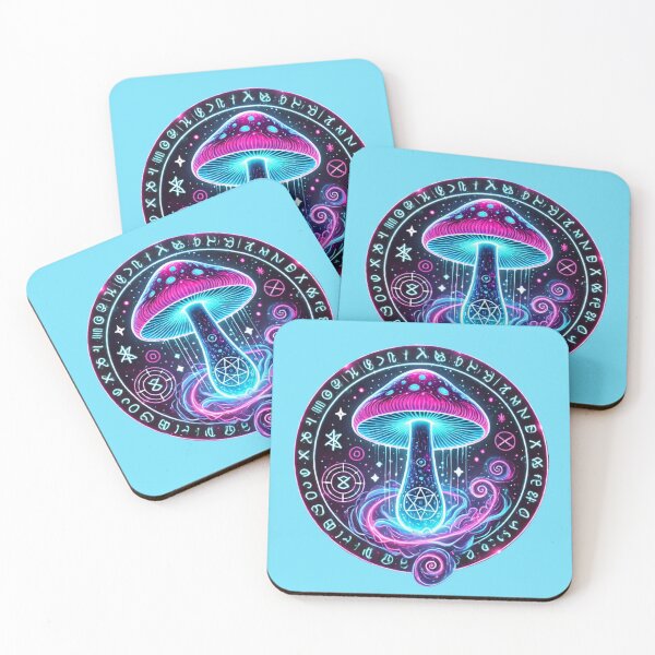 Item preview, Cosmic Glow Mushroom - Mystical Bioluminescent Energy designed and sold by Nauert's.