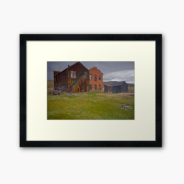 Backside of Bodie Main Street Framed Art Print