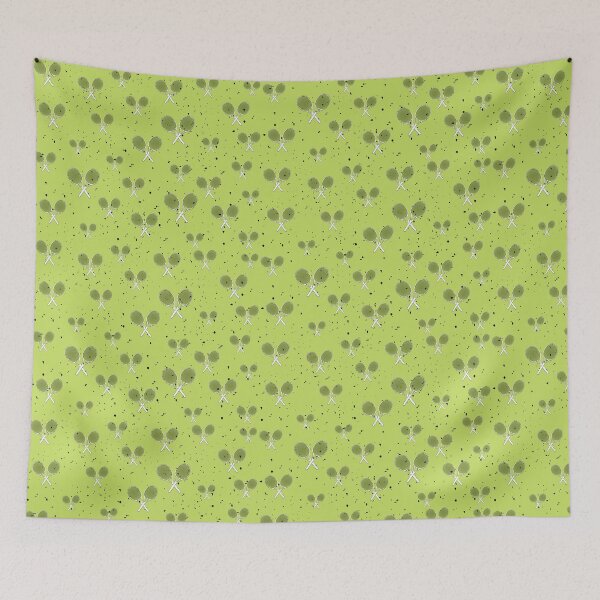 Item preview, Tennis Rackets Print - Lime Green Edition designed and sold by BigCityTennis.