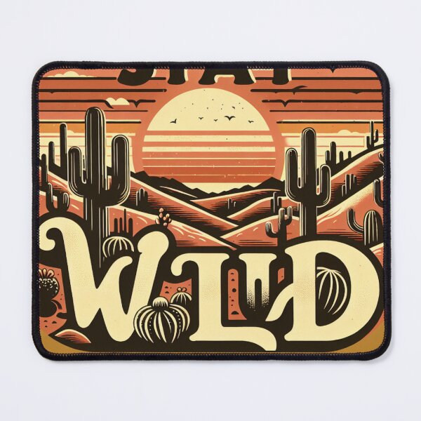 Item preview, Stay Wild Desert Retro designed and sold by TrendHavenPL.