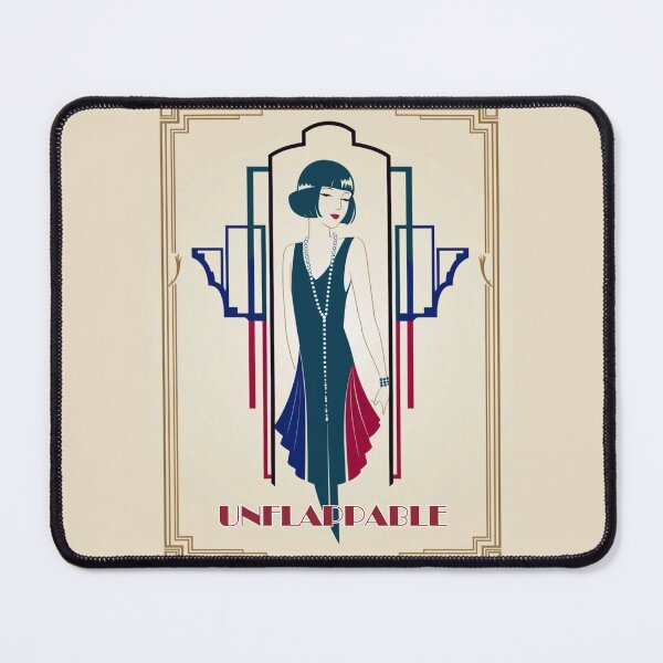 Item preview, Flapper girl design, "Unflappable". Text Version. designed and sold by Shoot-The-Moon.