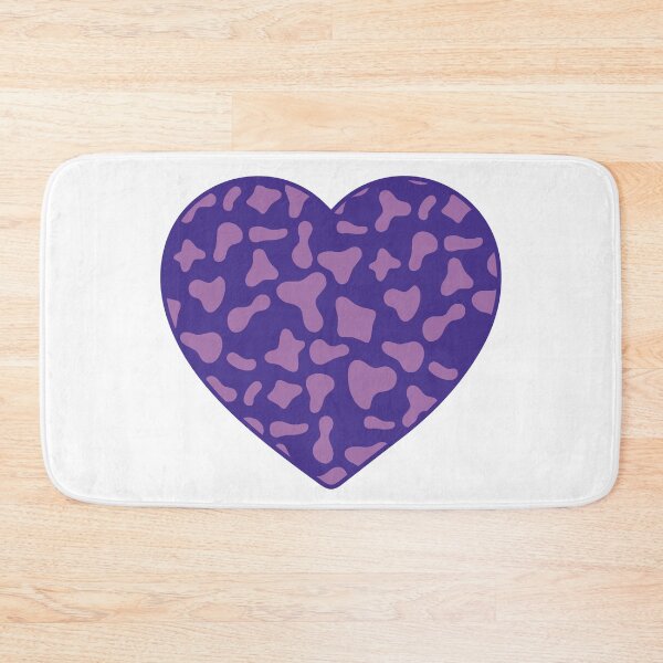 Item preview, Violet Cow Pattern on Purple Cowhide | Purple Cow Skin Heart designed and sold by PatternPen.