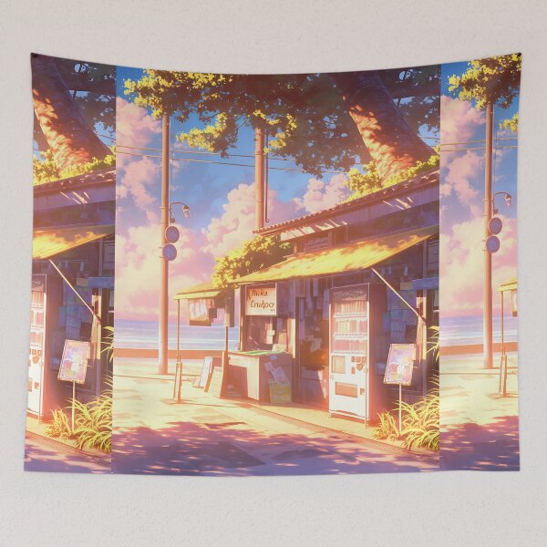 Item preview, Lofi Background Art - Beach Sunrise designed and sold by bapupa.
