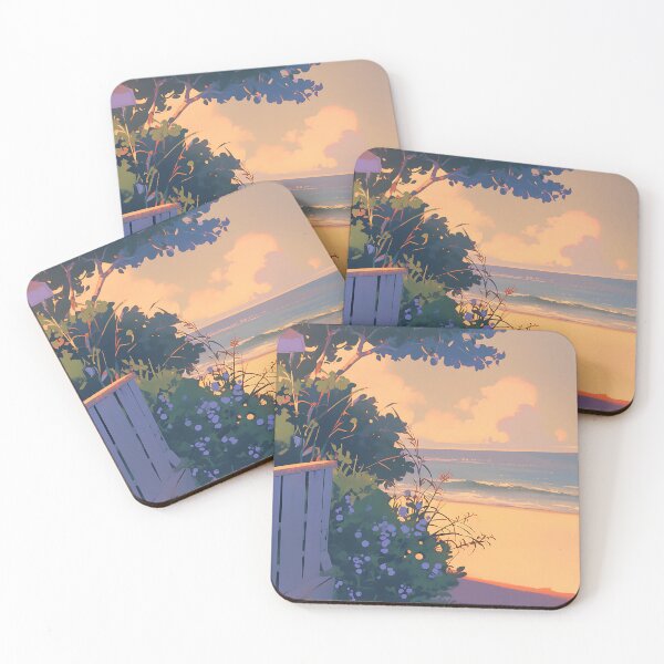 Item preview, Lofi Background Art - Beach Sunset designed and sold by bapupa.