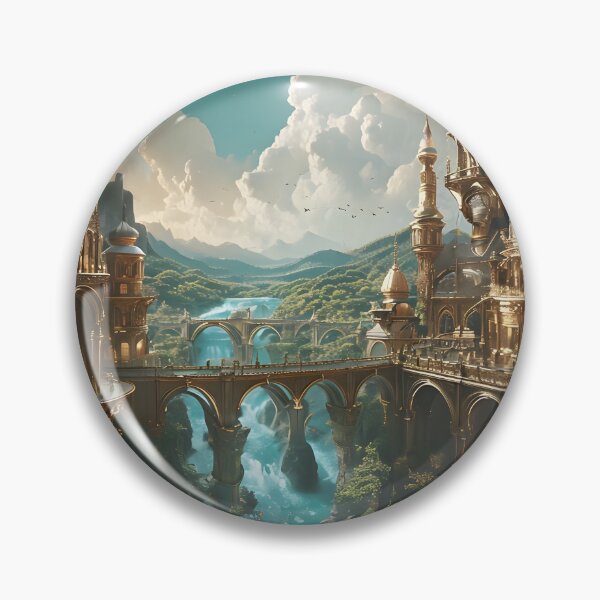 Item preview, Fantasy landscape designed and sold by Jambonfromage.