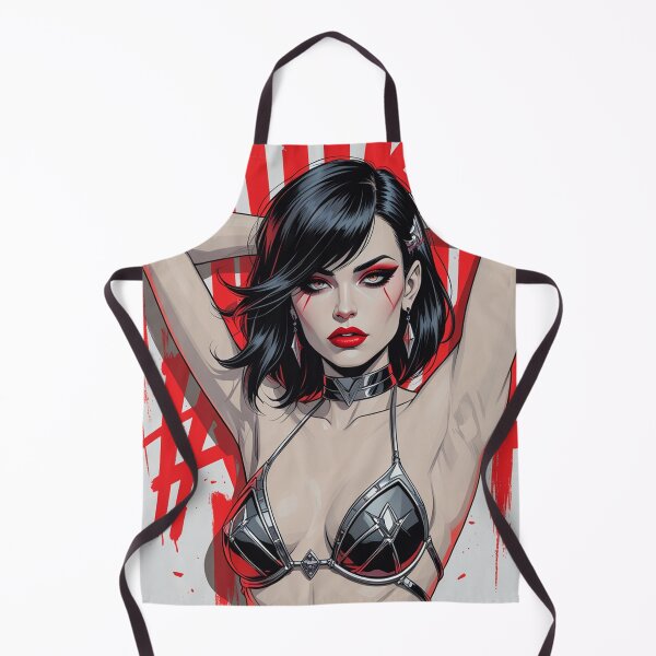 Item preview, Sexy Vampire demon fantasy punk horror Girl illustration designed and sold by Vintage Designs +.