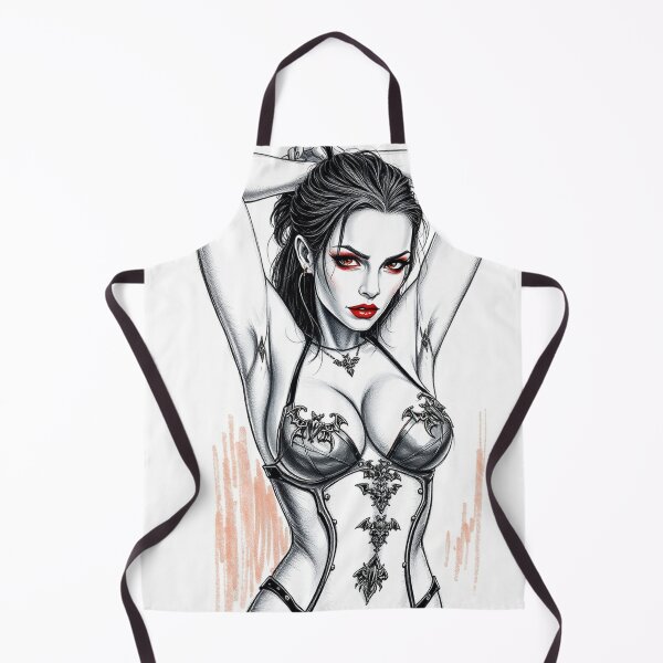 Item preview, Sexy Vampire demon fantasy punk horror Girl illustration designed and sold by Vintage Designs +.