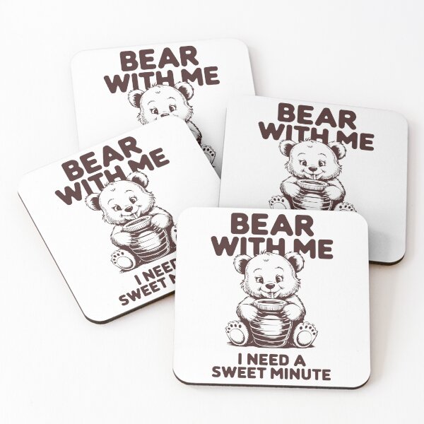 Item preview, Cute Bear Honey Pun - Bear With Me designed and sold by Taans-Creation.