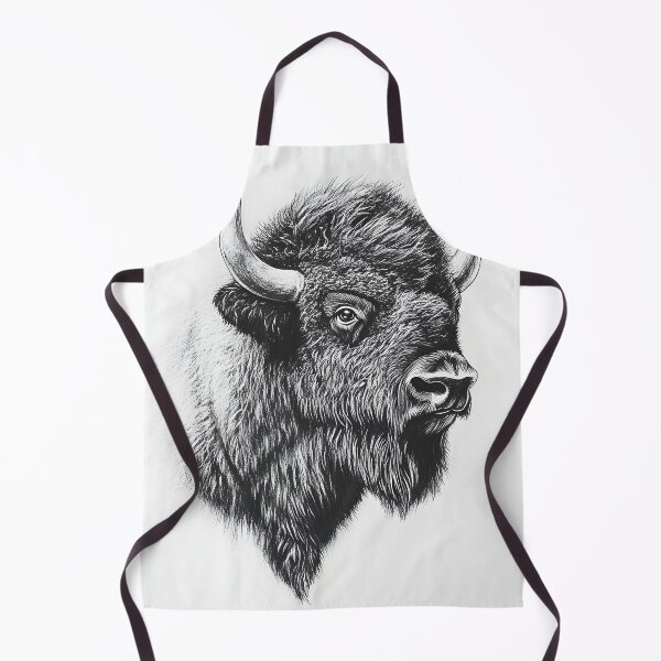 Item preview, Realistic Bison pencil drawing designed and sold by Pencil-Art.