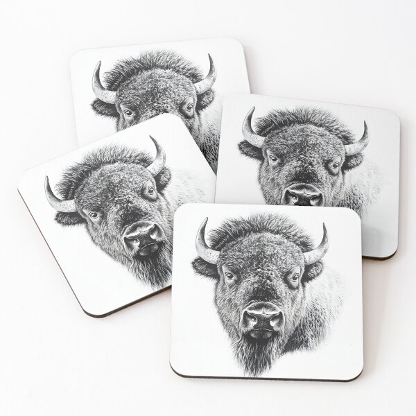 Item preview, Realistic Bison pencil drawing designed and sold by Pencil-Art.