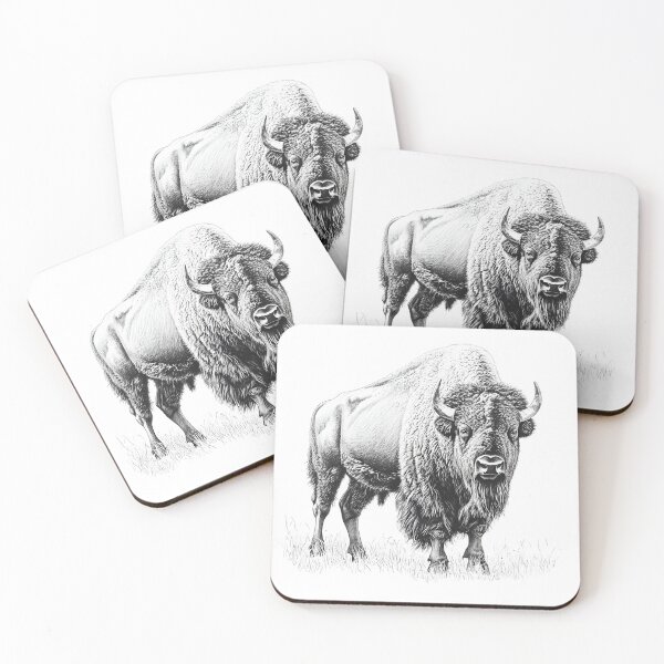 Item preview, Realistic Bison pencil drawing designed and sold by Pencil-Art.