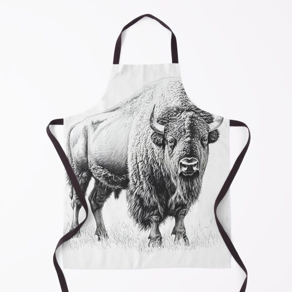 Item preview, Realistic Bison pencil drawing designed and sold by Pencil-Art.