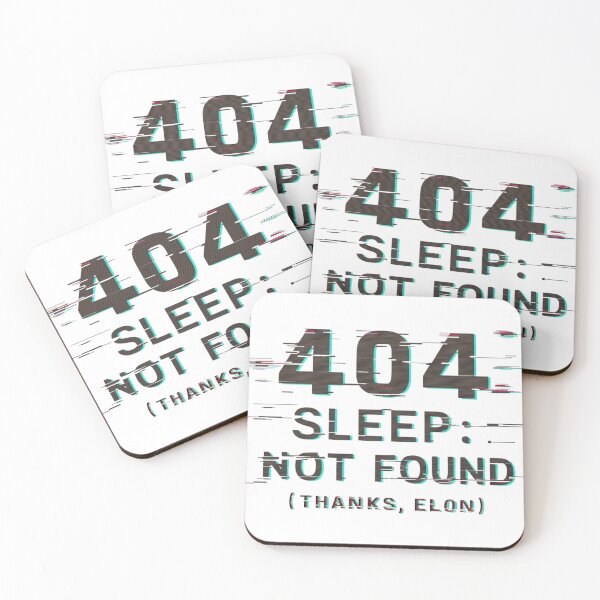Item preview, Tesla Bumper 404 SLEEP NOT FOUND Thanks Elon designed and sold by SanadDiab.