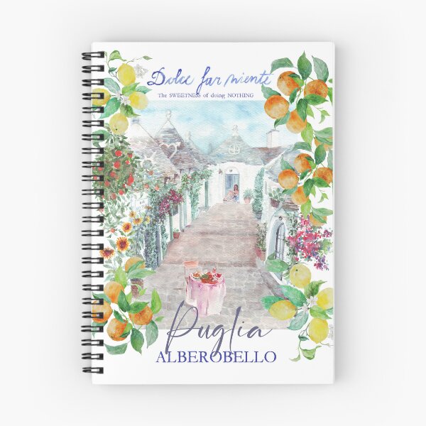 Item preview, DOLCE far NIENTE the sweetness of doing nothing, travel poster Alberobello, Puglia, Italy by Katarina Roccella designed and sold by Katarina Roccella.