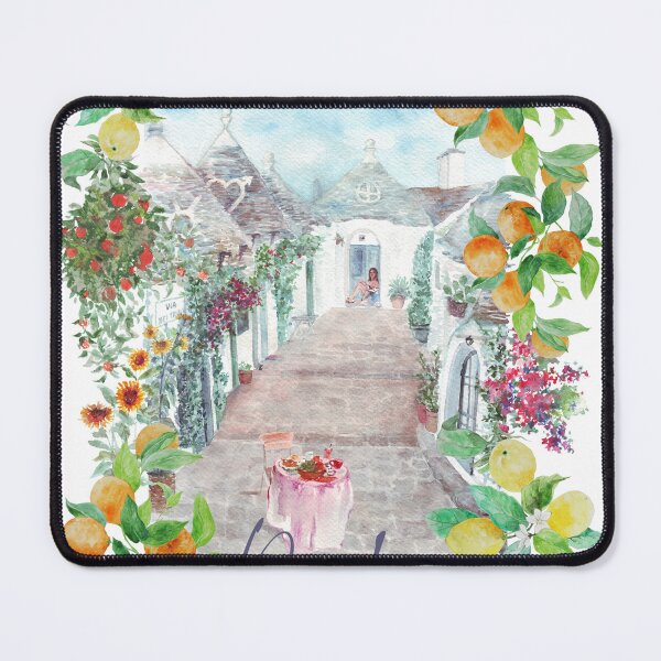 Item preview, DOLCE far NIENTE the sweetness of doing nothing, travel poster Alberobello, Puglia, Italy by Katarina Roccella designed and sold by Katarina Roccella.