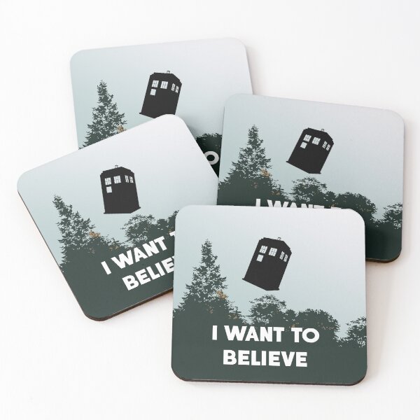 Item preview, I Want to Believe in a Blue Box designed and sold by atomicgirl.
