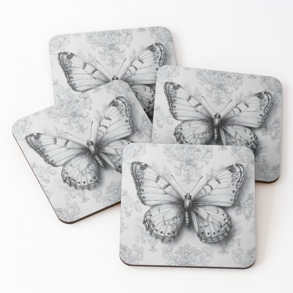 Item preview, Realistic monarch butterfly pencil drawing designed and sold by Pencil-Art.