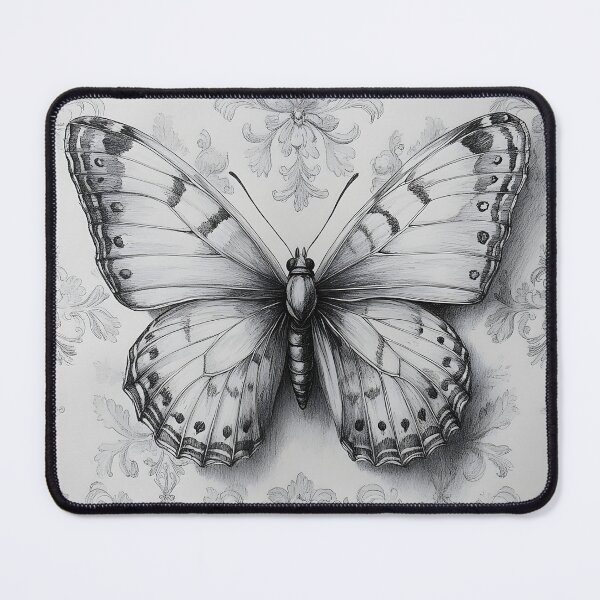 Item preview, Realistic monarch butterfly pencil drawing designed and sold by Pencil-Art.