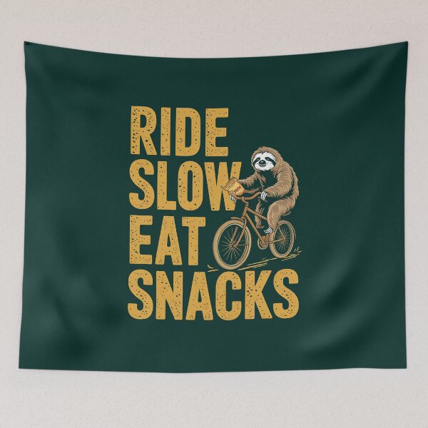 Item preview, Ride Slow Eat Snacks, Funny Gift for Streetwear Lovers designed and sold by MikeKart.