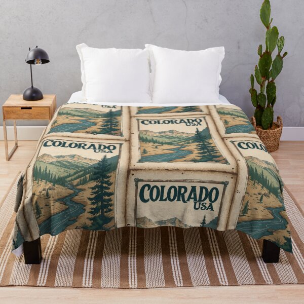 Item preview, Greetings from Colorado Vintage Travel Retro Postcard Design designed and sold by TravelPostcardGems.