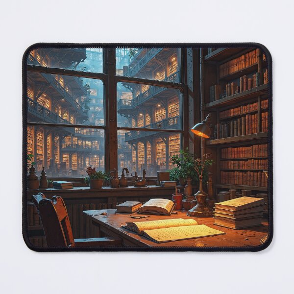 Item preview, Grand Library With Endless Bookshelves designed and sold by DafGole.