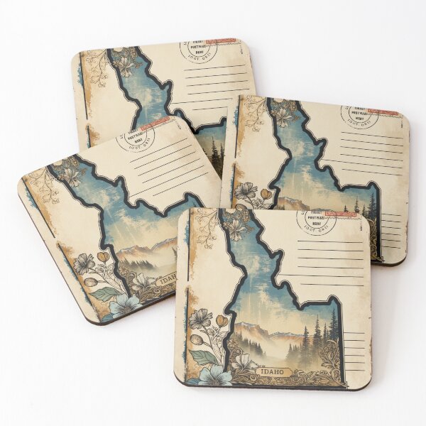 Item preview, Greetings from Idaho USA Vintage Travel Retro Postcard Design designed and sold by TravelPostcardGems.