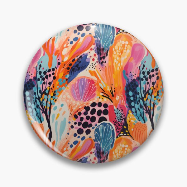 Item preview, Vibrant Abstract Coral Reef Pattern designed and sold by SpiritedArtwork.